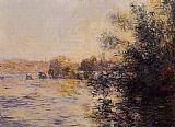 Seine Canvas Paintings - Evening Effect of the Seine